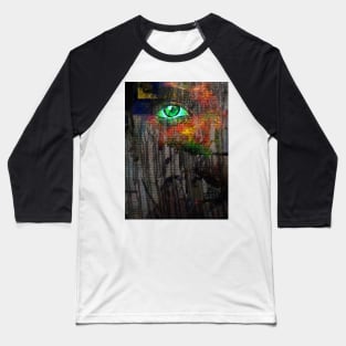 Green eye mystery Baseball T-Shirt